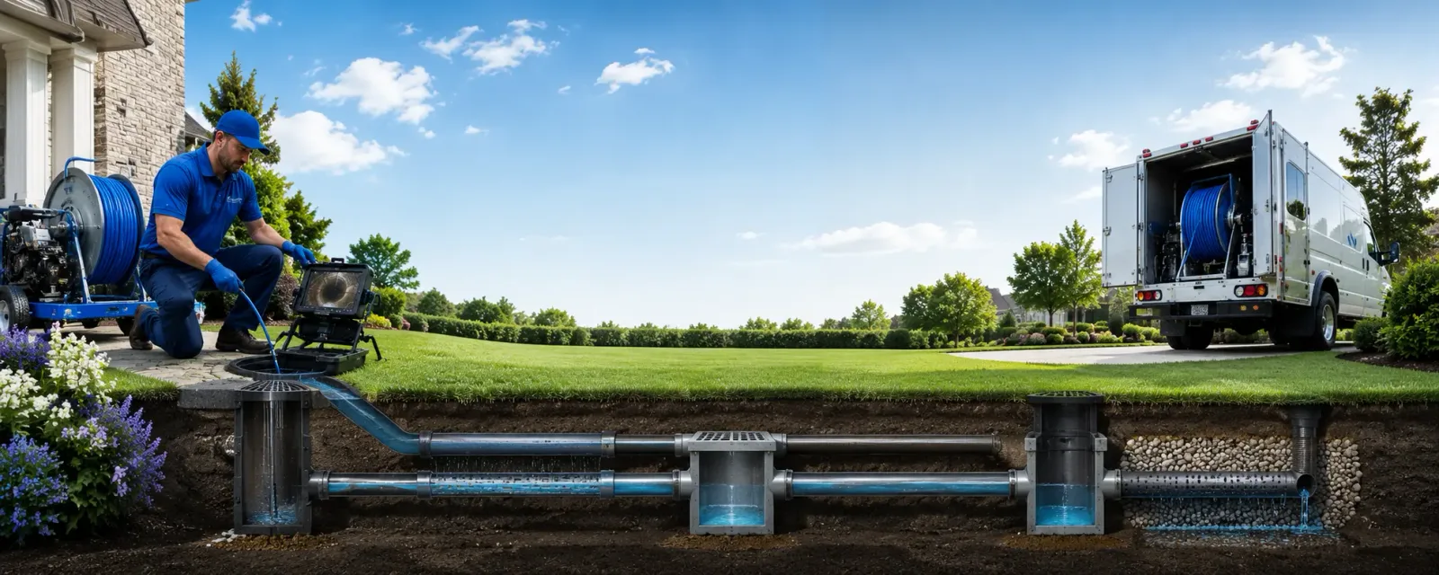 Outdoor drain cleaning information for Tabor, SD